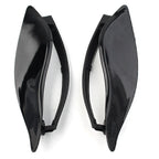 Black Adjustable Fairing Air Deflectors for Harley Batwing Street Glide
