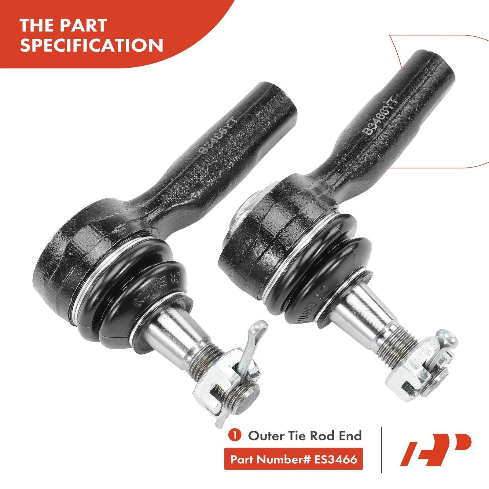 6X Front Ball Joint & Tie Rod End for Nissan Pathfinder (1996–2004)
