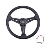 Steering Wheel for Honda Civic (1996–2000) - Black with Quick Release & Hub Adapter