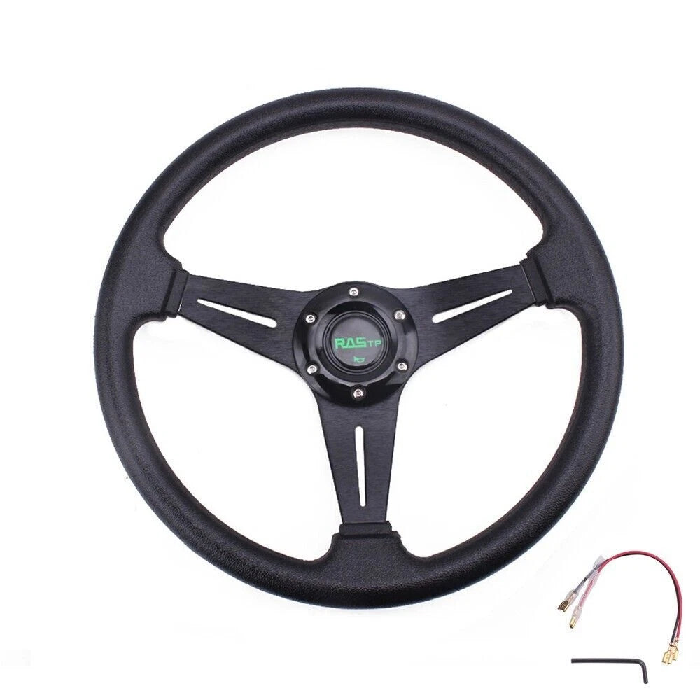 Steering Wheel for Honda Civic (1996–2000) - Black with Quick Release & Hub Adapter