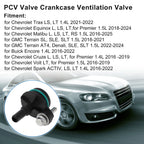PCV Valve for Chevrolet Trax (2013–2020) No.12665644