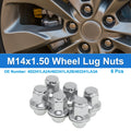 6 Pcs M14x1.50 Wheel Lug Nuts for Infiniti QX56 (2011–2013) No. 402241LA2A