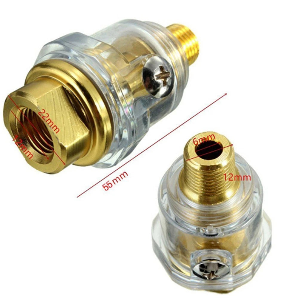 In-Line Oiler Lubricator for Pneumatic Tool & Air Compressor (NPT 1/4-Inch)