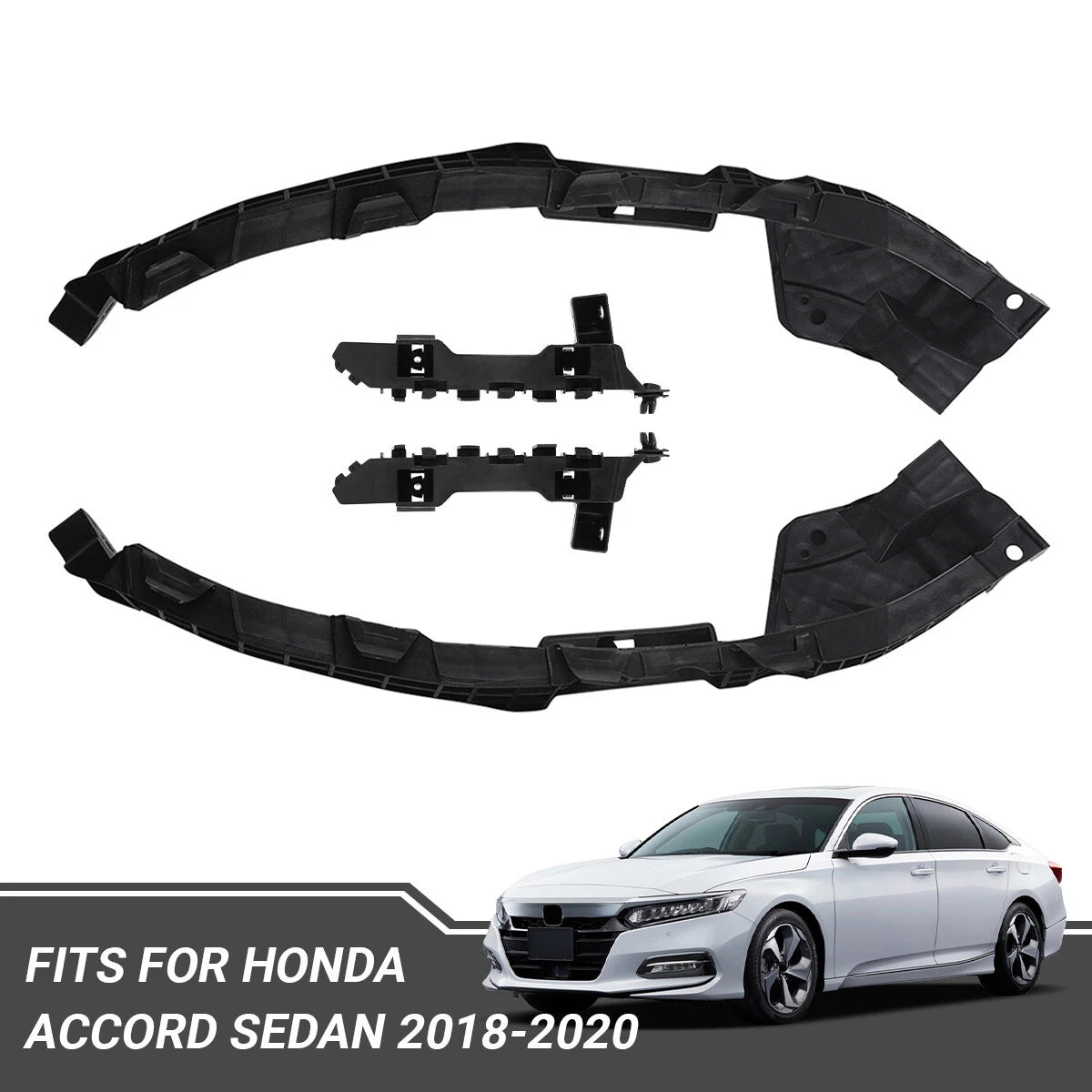 Set of 4 Headlight Bracket Mount Retainers for Honda Accord Sedan (2018–2020)