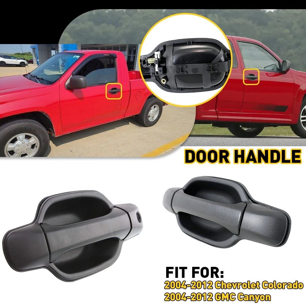 Pair Exterior Door Handle for Chevrolet Colorado (2004–2012) LH RH