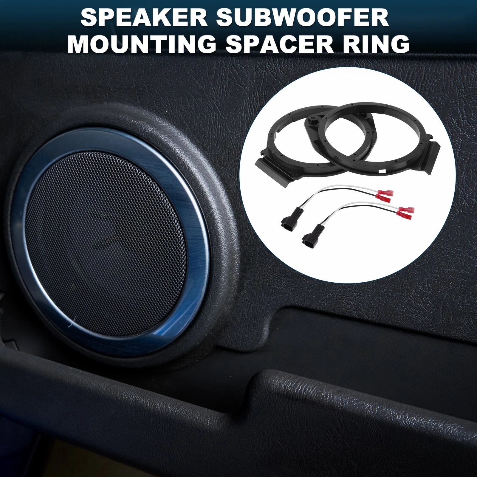 Set of 2 Speaker Spacer Rings for GMC Sierra (1995–2006)