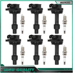 Set of 6 Ignition Coils & 6 Spark Plugs for Volvo 960 S90 (1992–1998)