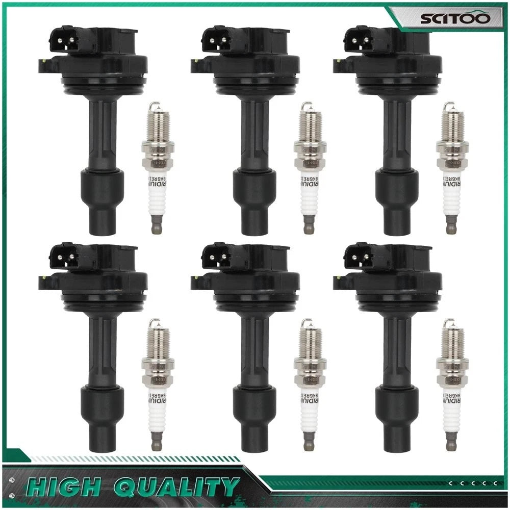 Set of 6 Ignition Coils & 6 Spark Plugs for Volvo 960 S90 (1992–1998)