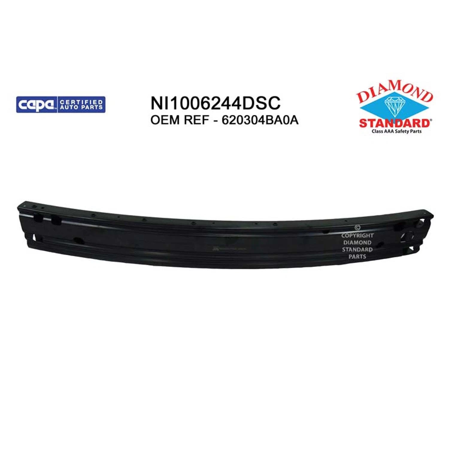 Replacement Steel Front Bumper Impact Bar (See compatibility Chart)