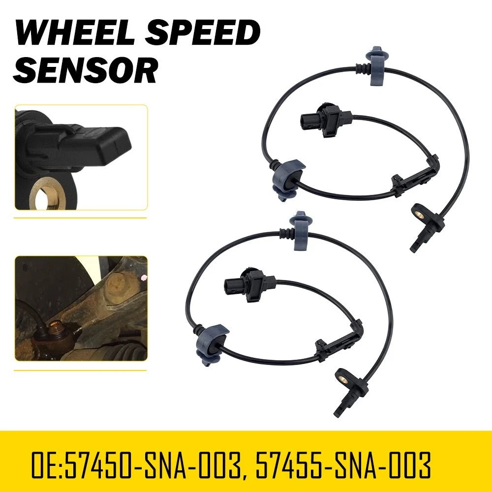 2X Front ABS Wheel Speed Sensor for Honda Civic (2006–2011)