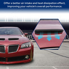 Hood Scoops Vents Grille Air Outlet Vent Cover Pair for Pontiac G8 (2008–2009)
