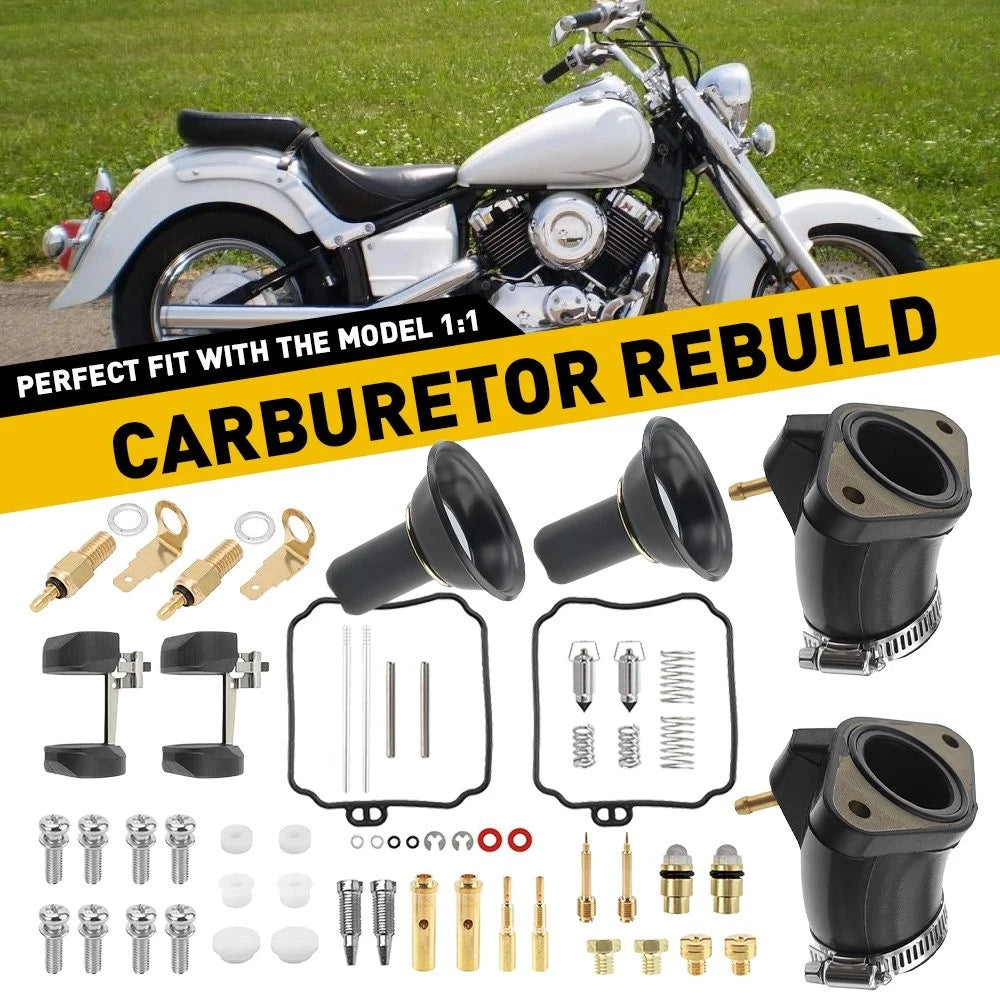 Carburetor Rebuild Kit for Yamaha V Star 650 XVS650 (1998–2016)