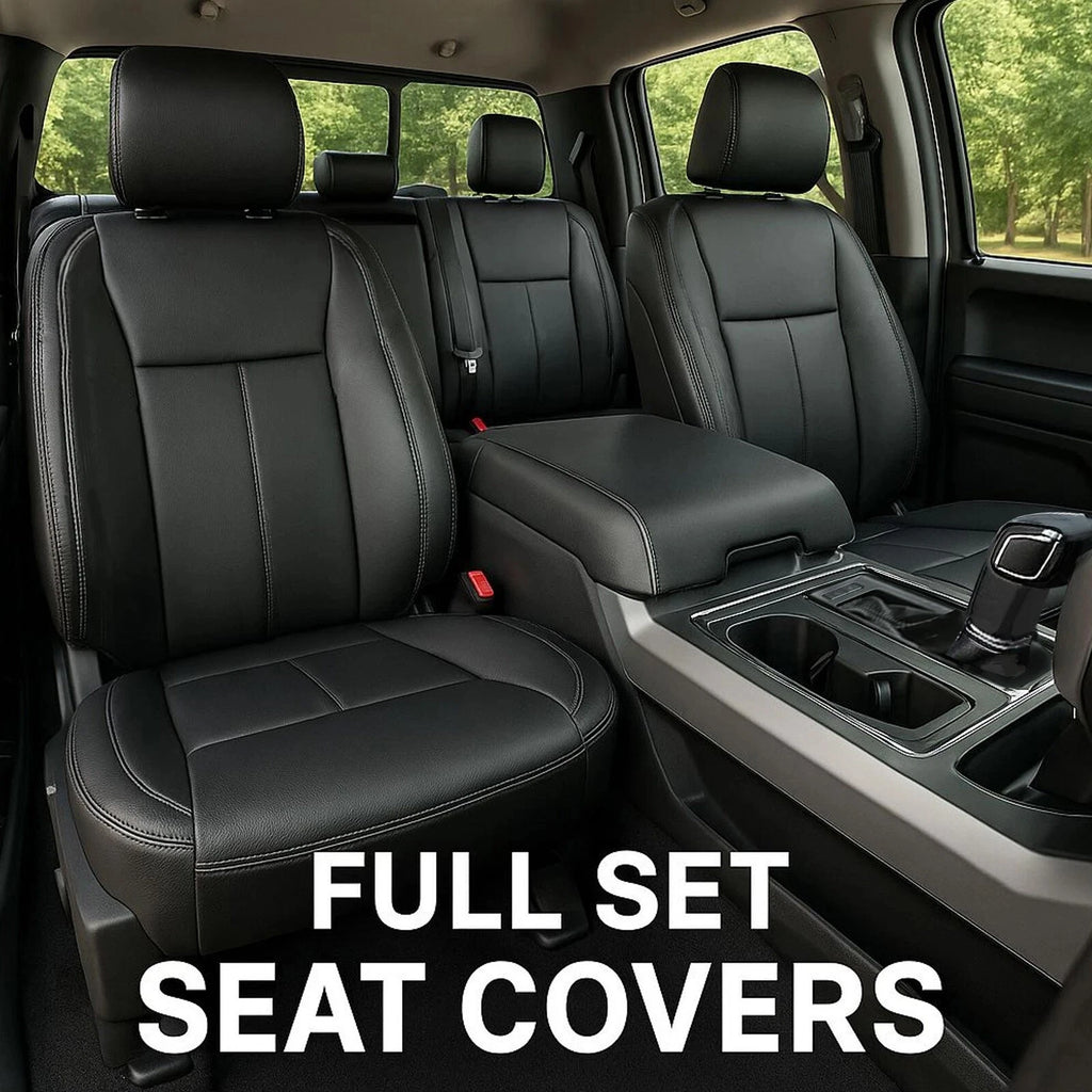 Full Car Seat Covers Kit for Ford F150 Super Crew Cab (2015–2022)
