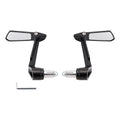 Handlebar End Lever Guard with Foldable Mirrors for Motorcycle Scooter