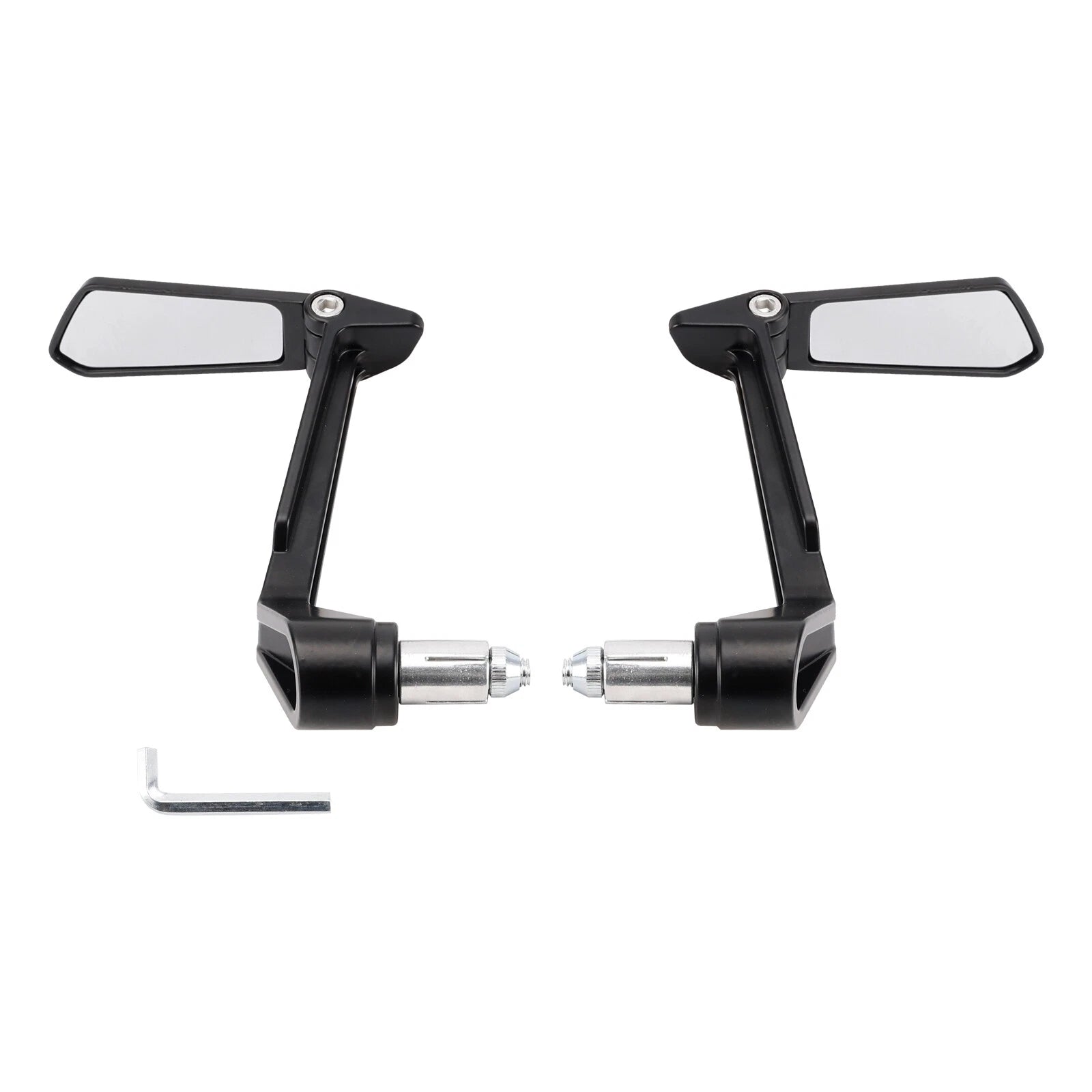Handlebar End Lever Guard with Foldable Mirrors for Motorcycle Scooter