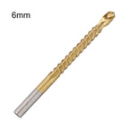 Set of 6 HSS Coated Drill Bits for Wood Metal Plastic
