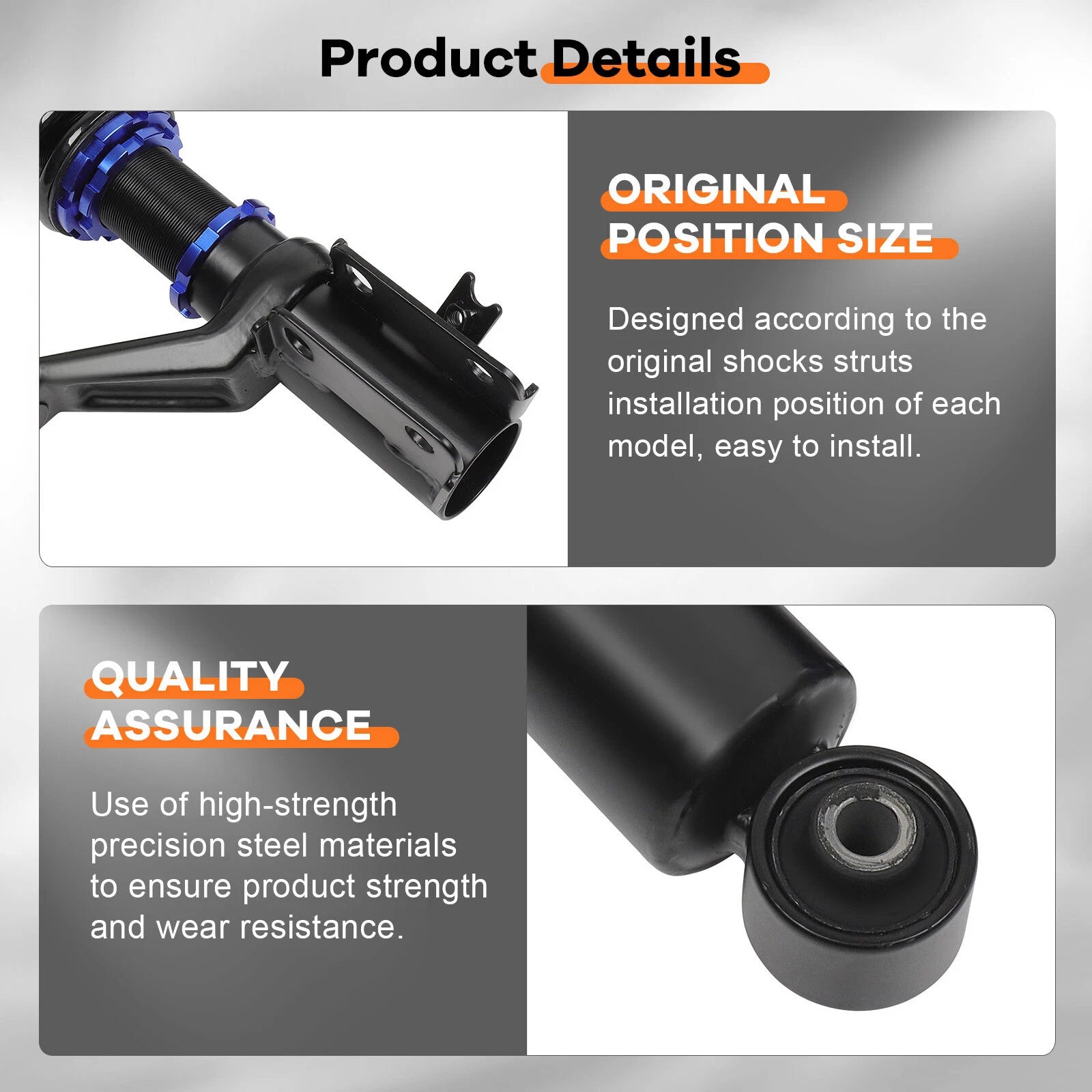 Coilovers for Acura RSX (2002–2006) - Adjustable Height Suspension Struts