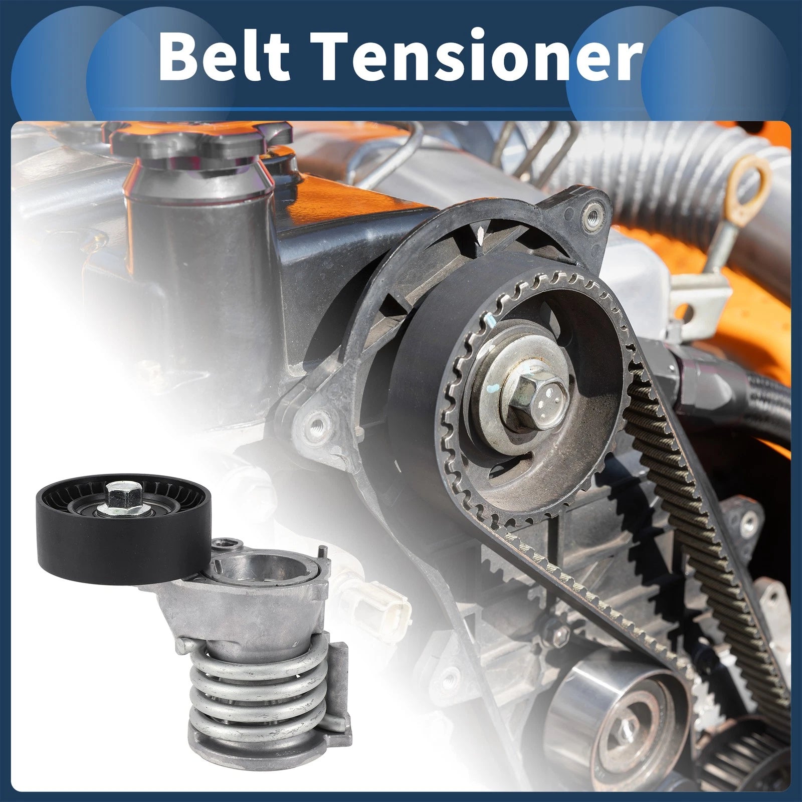 Belt Tensioner for Volkswagen Polo 1.2 (2001–2014) No. 03D903305B Metal 1 Pc