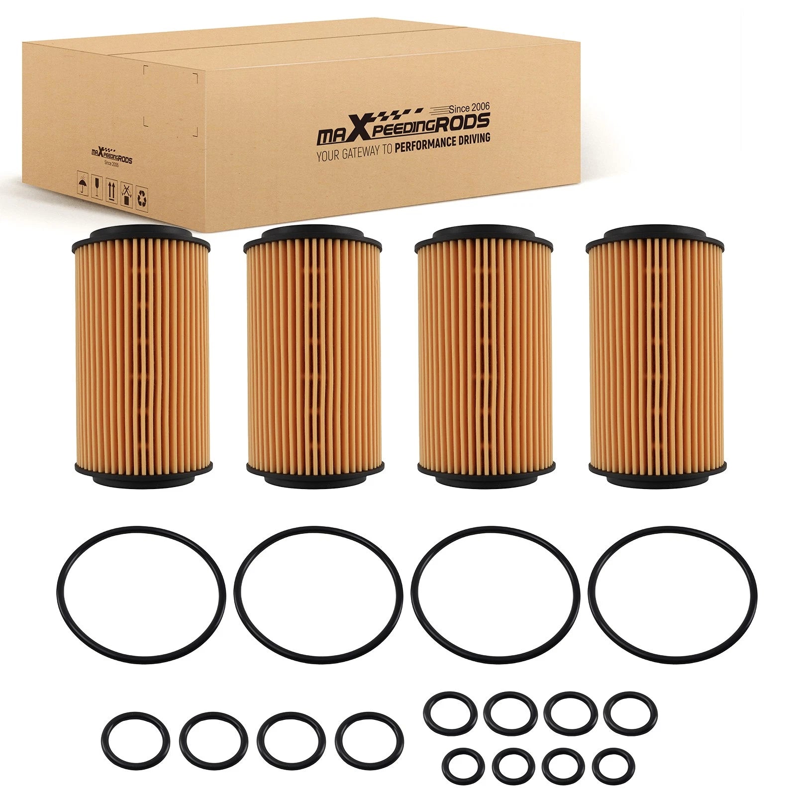 4X Oil Filter for Mercedes-Benz CLK C208 C209 A208 A209 (1999–2002) HU718/5X