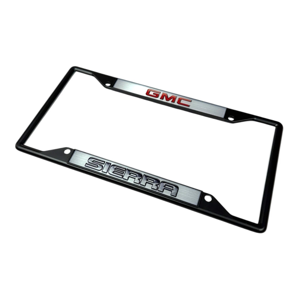 License Plate Frame Black Replacement for GMC Sierra (2010–2018)