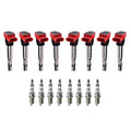Set of 8 Ignition Coils & NGK Iridium IX Spark Plugs for Audi R8 (2011–2015)
