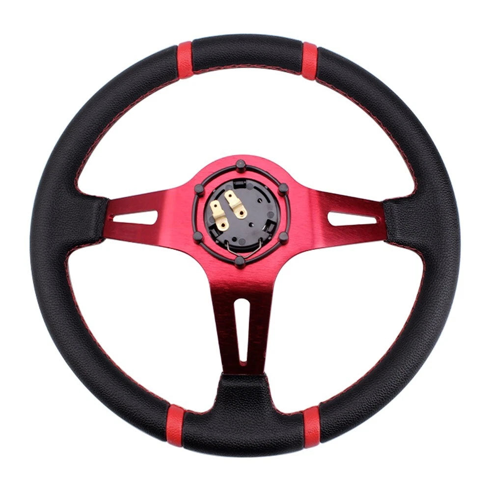 14" Aluminum Red Steering Wheel for Drifting Sport