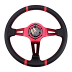 14" Aluminum Red Steering Wheel for Drifting Sport