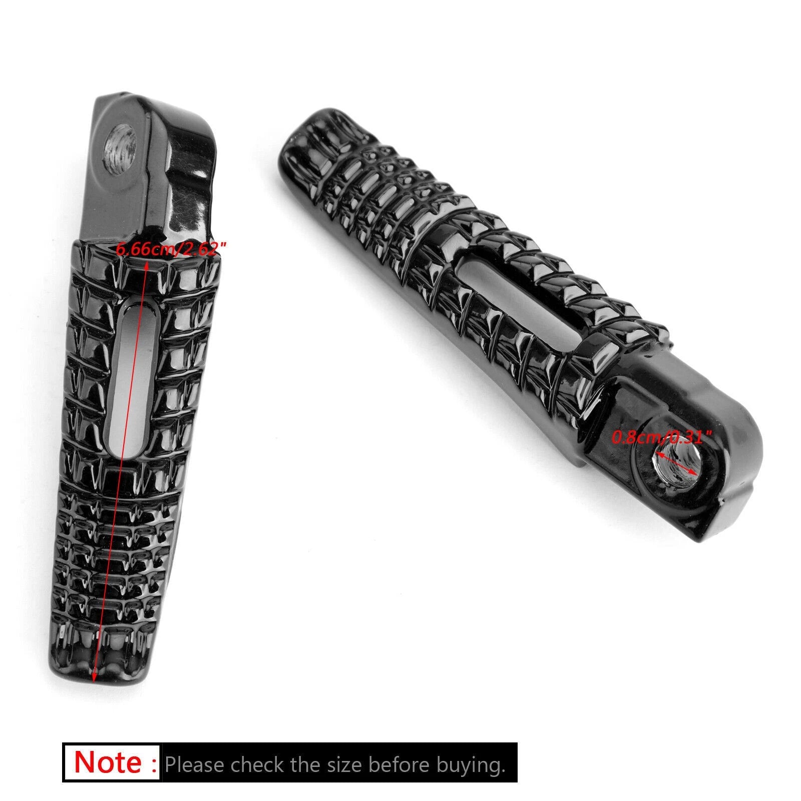 Rear Foot Peg Footrest for Suzuki GSXR600 GSXR750 GSXR1000 (2005–2014) Black