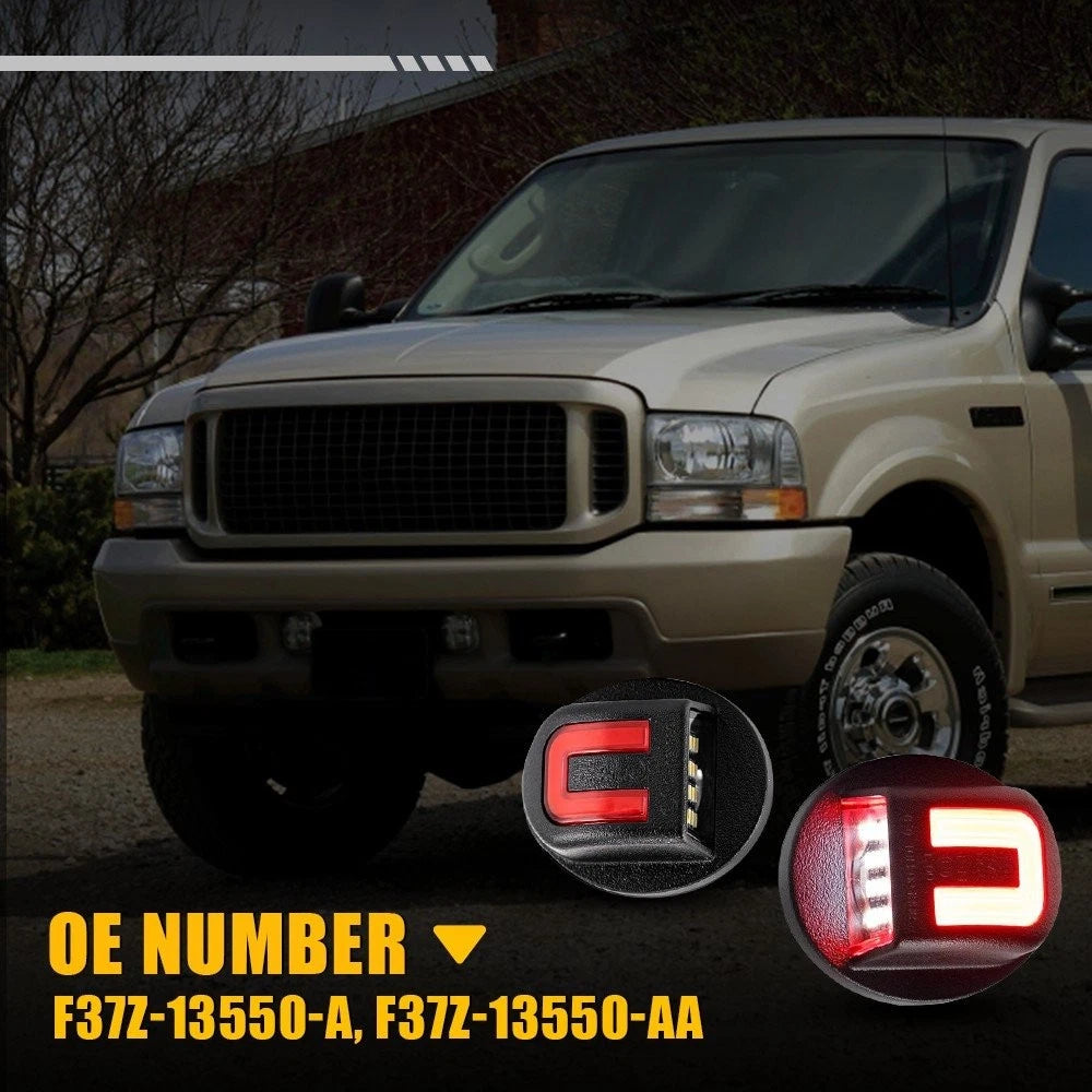 2X LED License Plate Light Assembly for Ford F150 F250 F350