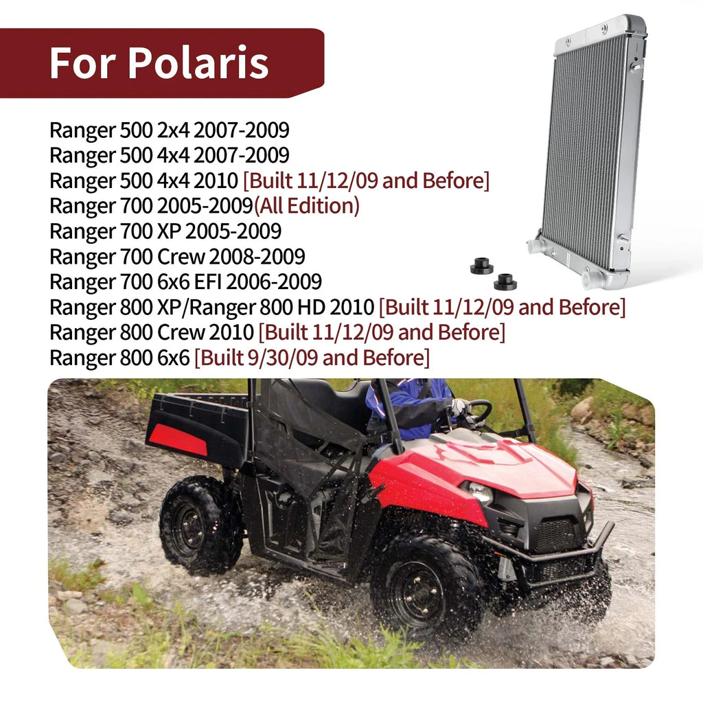 Aluminium Radiator for Polaris Ranger 700 XP 700 6x6 4x4 EFI (2005–2009)