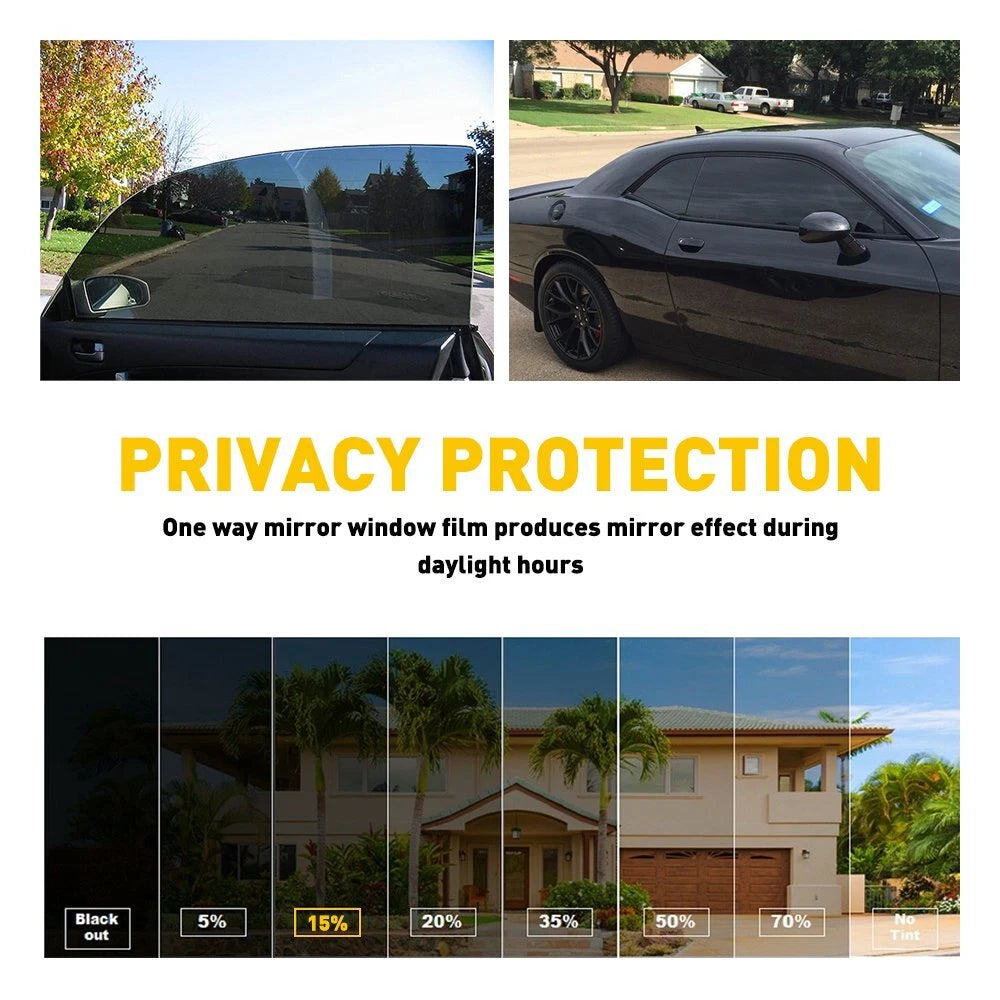 Window Tint Film Roll for Car Home Office Glass (300CM, 5% 15% 20% VLT)