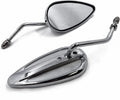 Chrome Classic Teardrop Mirror for Harley-Davidson Sportster/Low Glide/Softail (1982–Present)
