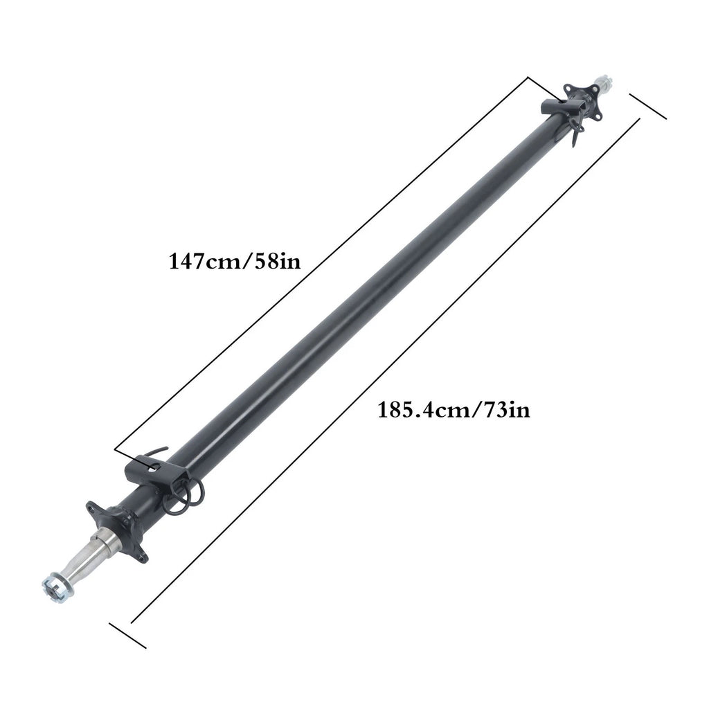 3500lbs Trailer Axle Beam for TK (73" Hub Face, 58" Spring Center)