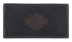 Leather Bi-Fold Wallet for Harley-Davidson (Men's, Black)