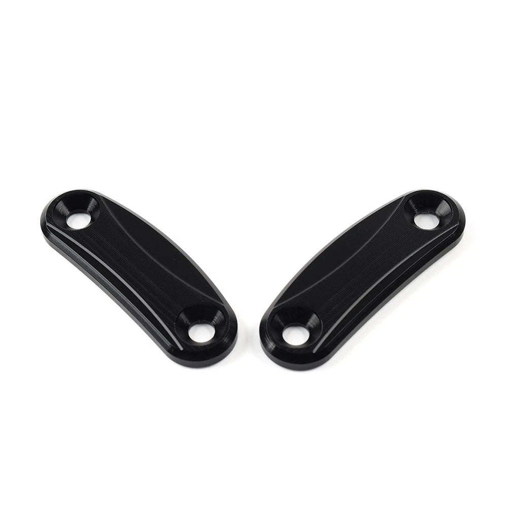 Rearview Mirror Block Off Base Plates for Kawasaki ZX-10R (2011–2015) Black