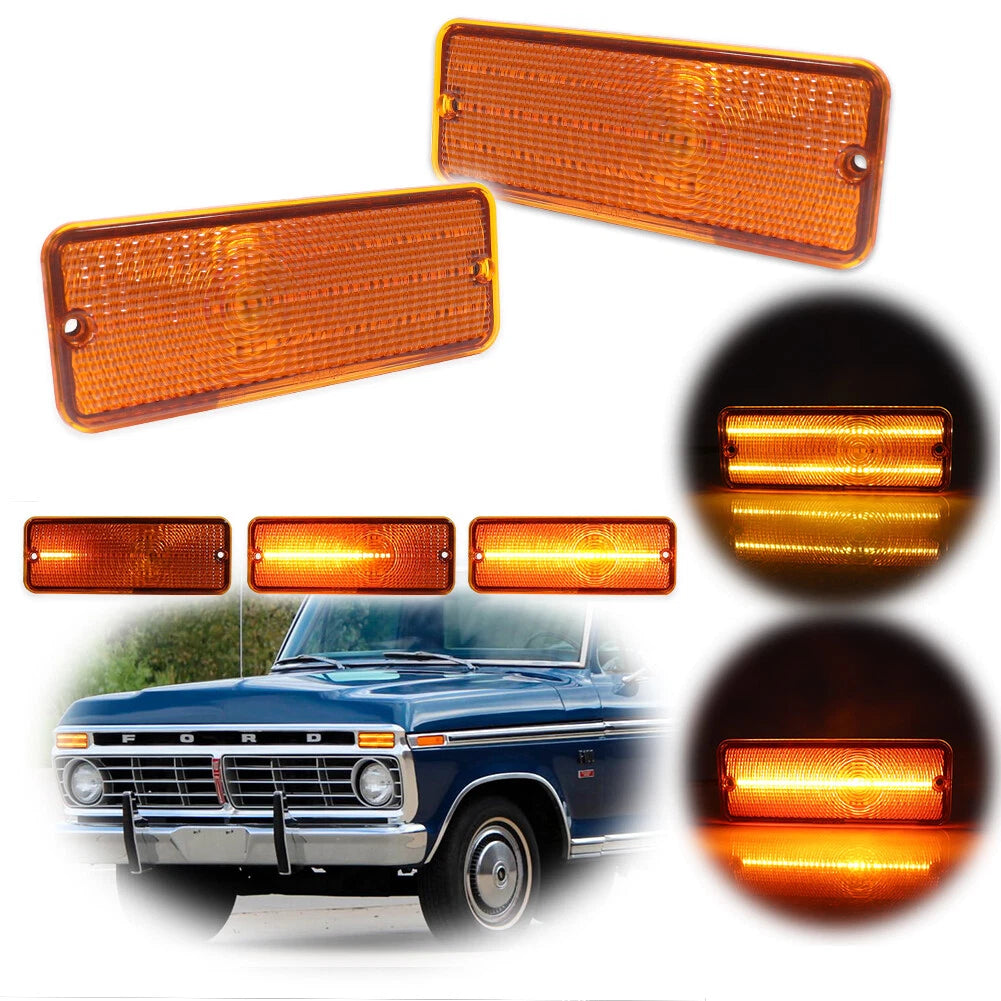 Amber Switchback LED Parking Signal Light for Ford F-100 (1974–1977)