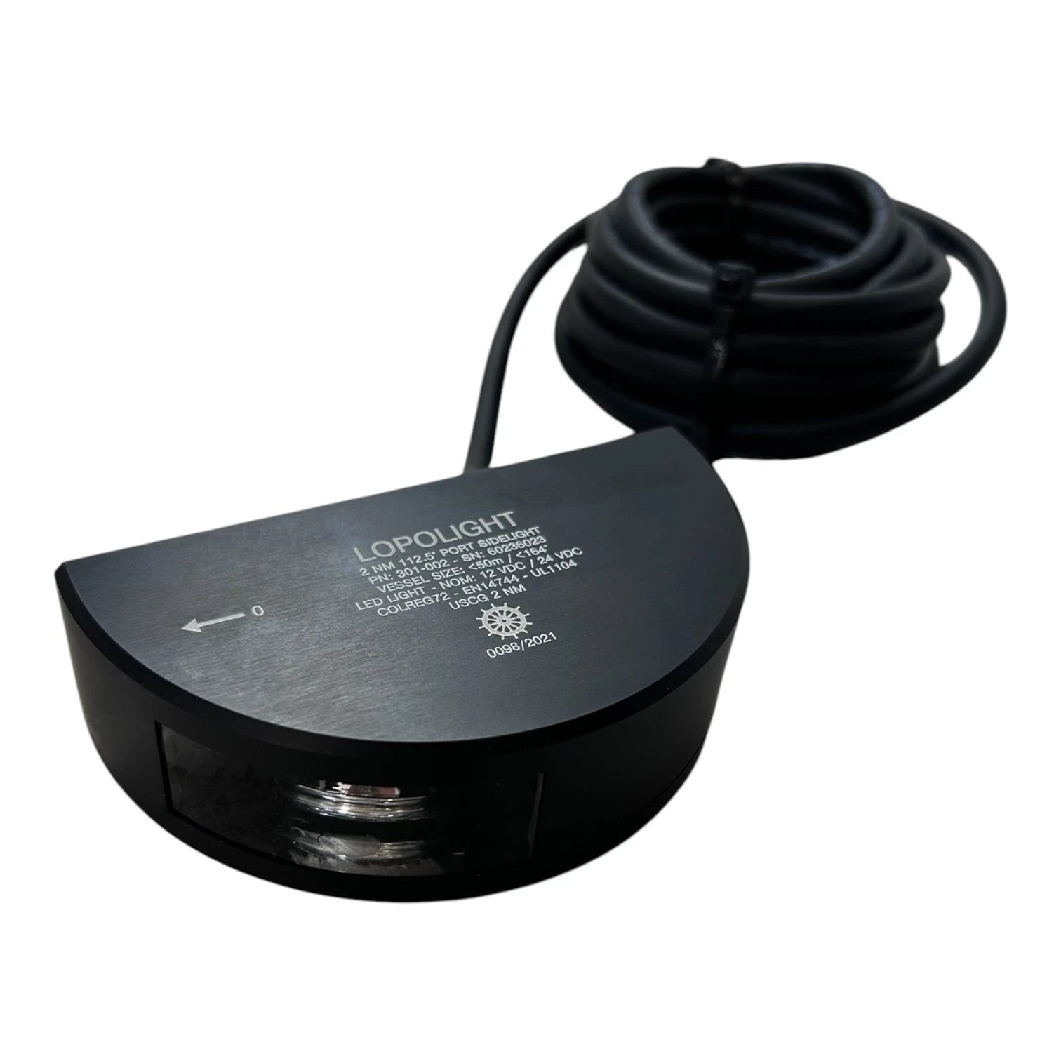 Lopolight 301-002-B Port Side LED Navigation Light for USCG2 NM (12V/24VDC)