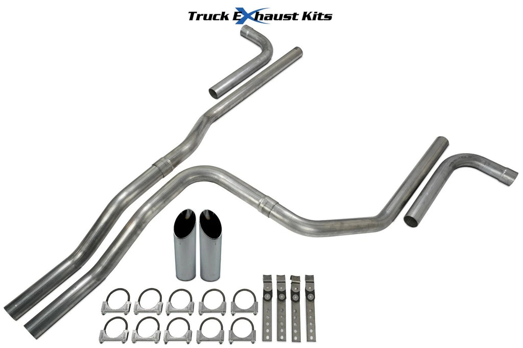 Dual Exhaust Kit for Chevy Avalanche (2001–2006) S Exit No Muffler