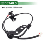 ABS Wheel Speed Sensor No. 599304R000 for Hyundai Sonata (2012) 1 Pcs Right Rear