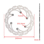 Brake Disc Set for KTM 125 150 200 250 300 350 400 450 520 EXC XC MX SX (2000–2023)
