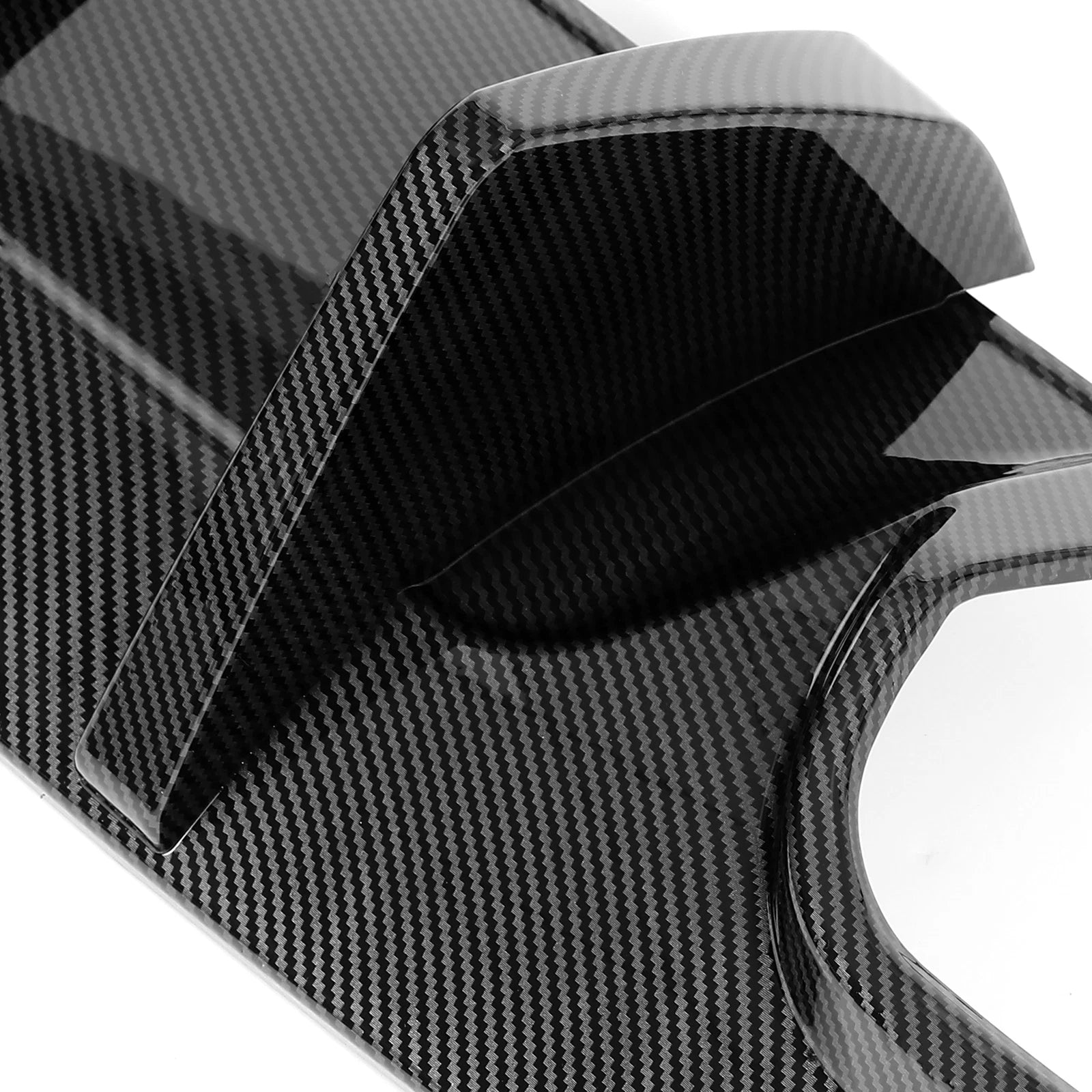 Rear Diffuser Bumper Lip for Mercedes W204 C63 AMG (2012-2014) Carbon Fiber Look