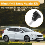 Windshield Washer Nozzle Kit for Jeep Compass (2007–2010) No. 5113049AA, Gaskets