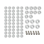 66X Chrome Engine Bolt Topper Caps for Harley Touring Road Street Glide (2009-2023)