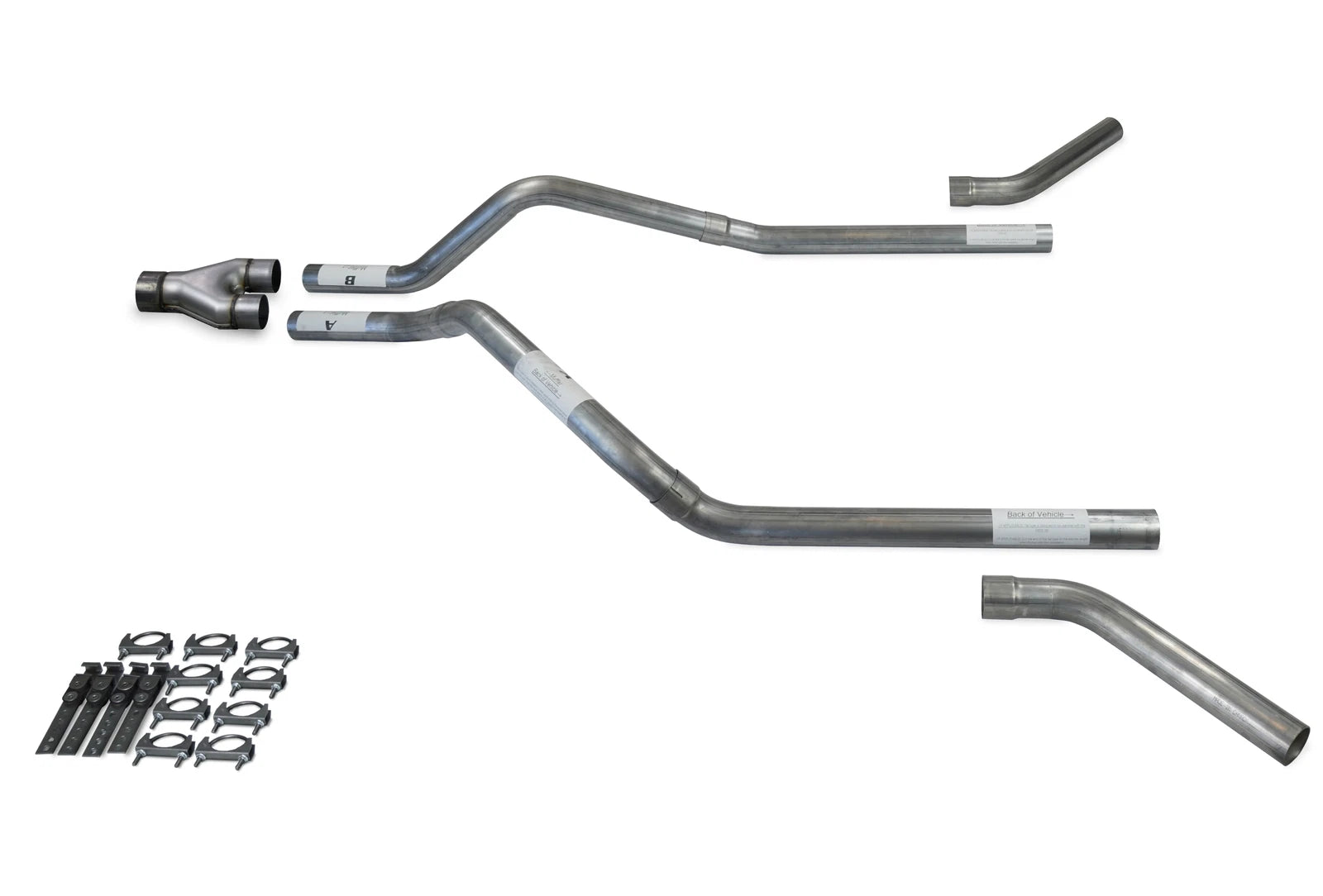 Dual Exhaust Kit Y Pipe for GMC Jimmy (1992–1994) 2.5" Corner Exit