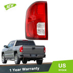 Tail Light for Chevrolet Silverado 1500 (2016–2018) Left Driver Side Red