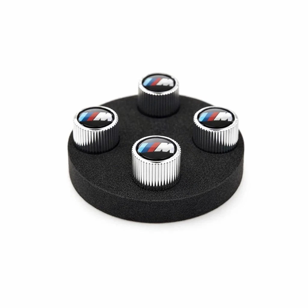 Set of 4 Tire Valve Stem Caps for BMW 320i, 530i, M3, M5, 325i (2000–2023) 36110421543