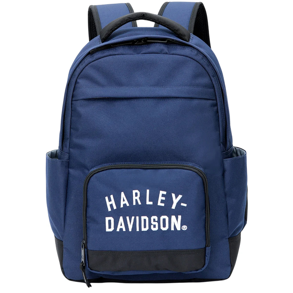 Rugged Twill Water Resistant Backpack for Harley-Davidson (90224-BLUE)
