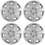 15" Push-on Silver Wheel Cover Hubcaps for 2003-2004 Honda Accord