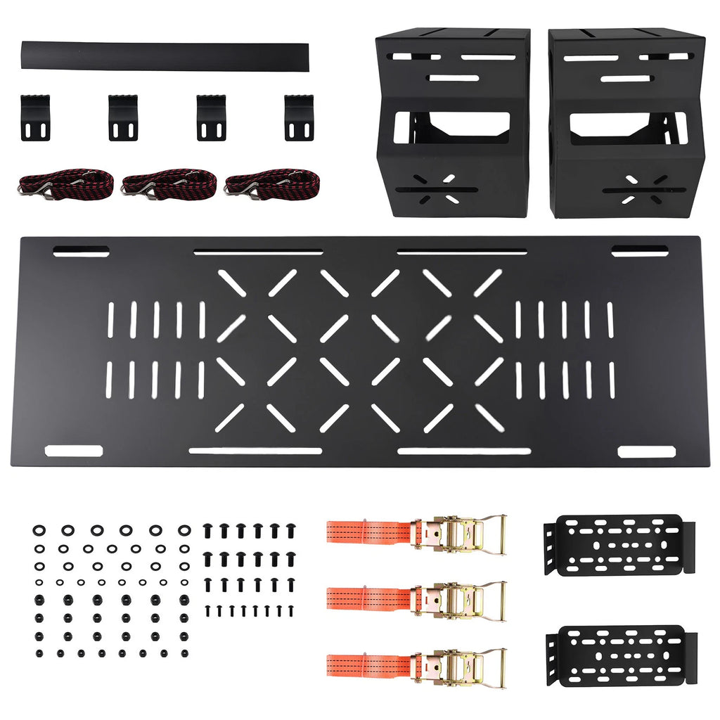 Heavy Duty Spare Tire Cargo Rack 80lb 27"-32" for Jeep Wrangler Ford Bronco