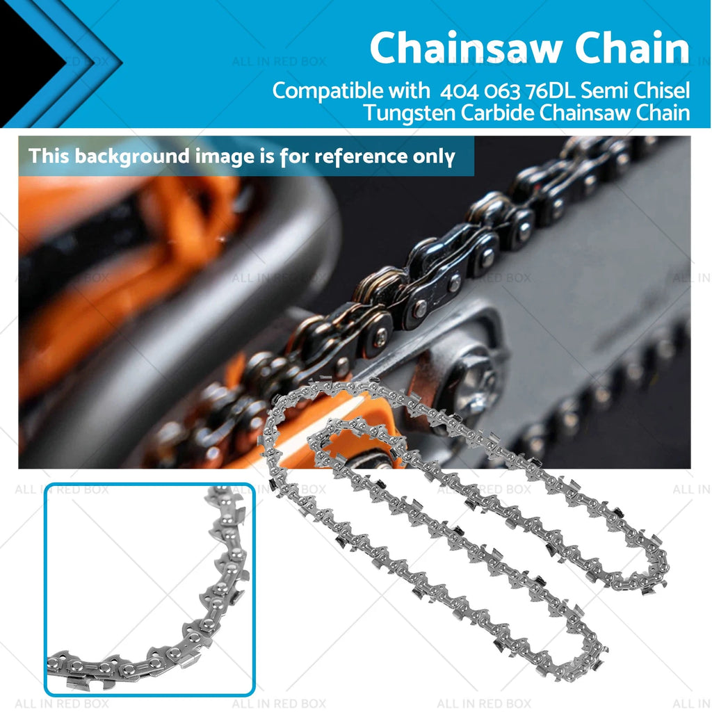 Tungsten Carbide Saw Chain Semi Chisel for 404 063 76DL